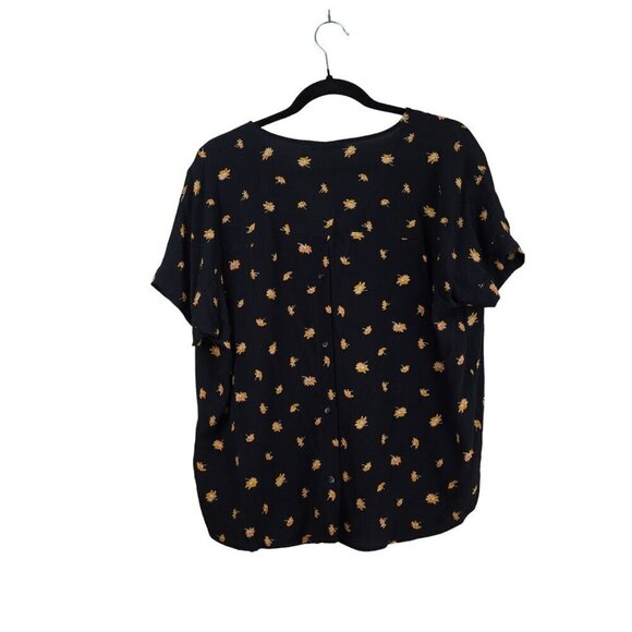 NWT Madewell Drapey V-Neck Button-Back Top in French Daisies Sz XS - Picture 6 of 15